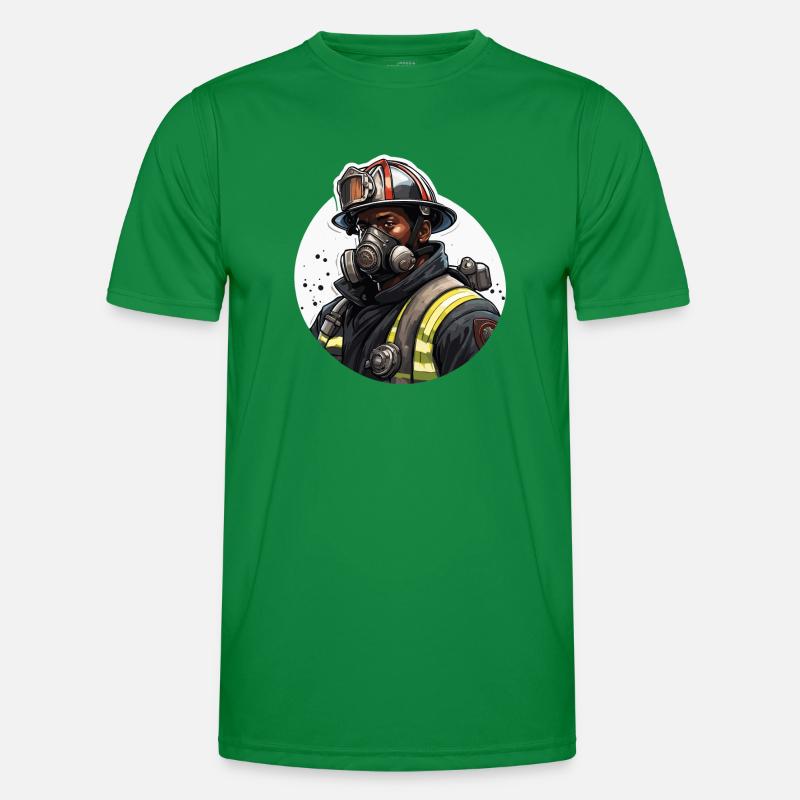 Firefighter / Fire / Fire / Extinguish / Hero Men's Functional T-Shirt