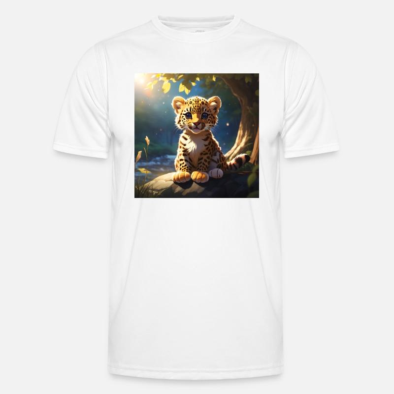 LEOPARD CUB - Funktionsshirt til herrer - hvid