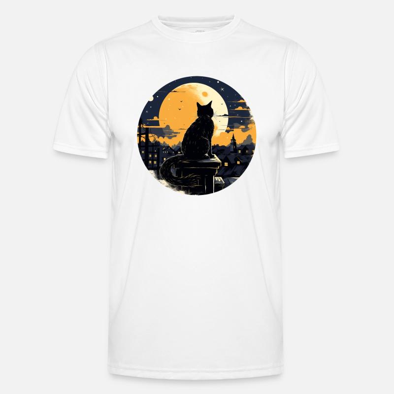 Chat de minuit T-shirt sport Homme
