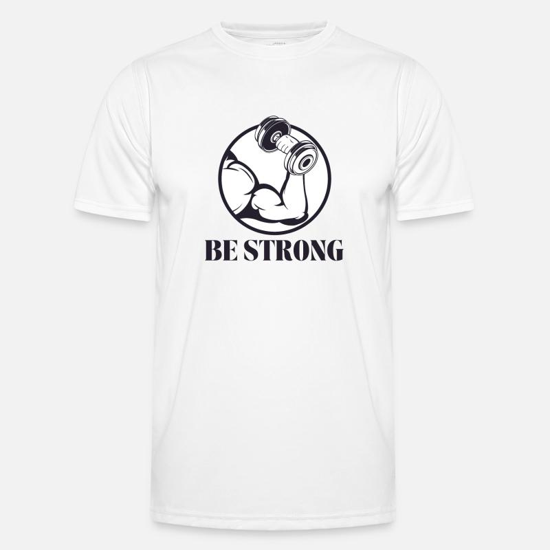 Be strong - Sei stark 💪 Männer Funktions-T-Shirt