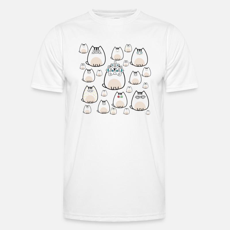 Optométriste Opticien Ophtalmologiste Chat Optométrie T-shirt sport Homme