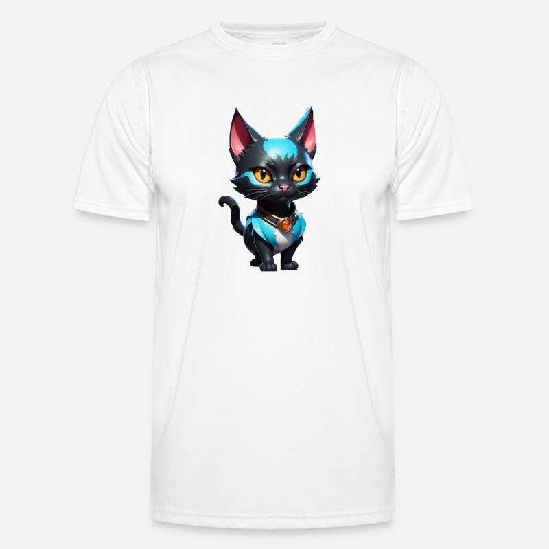 Chat Bande Dessinée Mignon T-shirt sport Homme