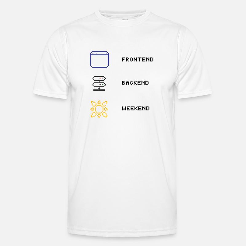 For every full-stack developer - Men's Functional T-Shirt - white