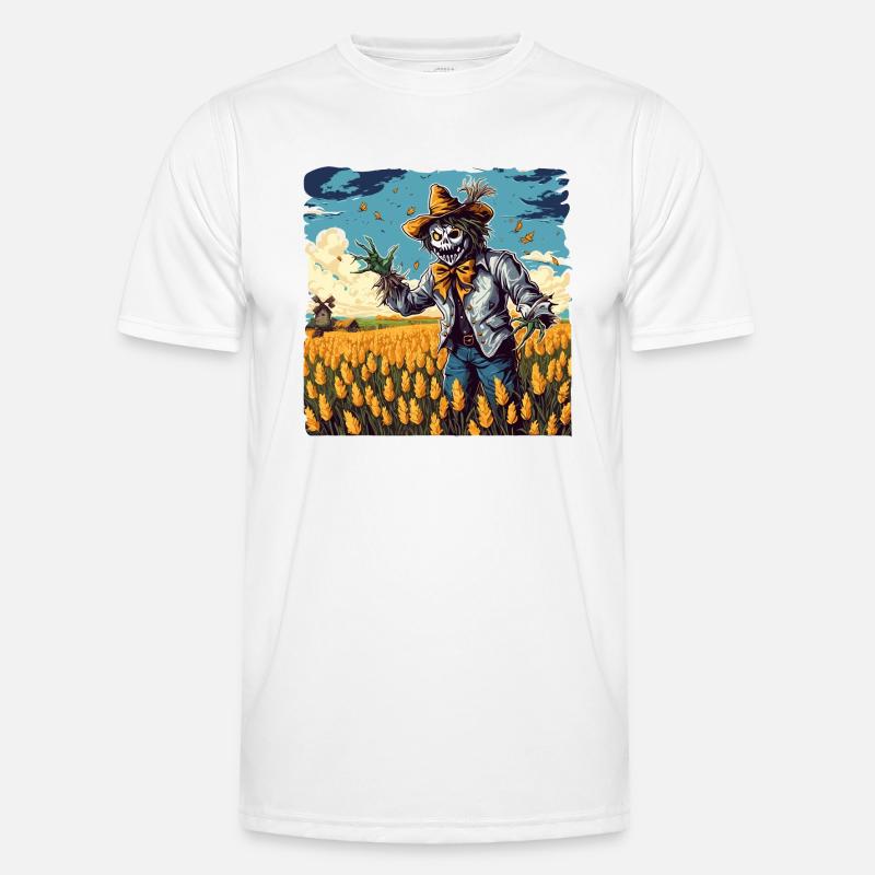 Vogelscheuche / Erntehelfer / Maisfeld / Feld Männer Funktions-T-Shirt