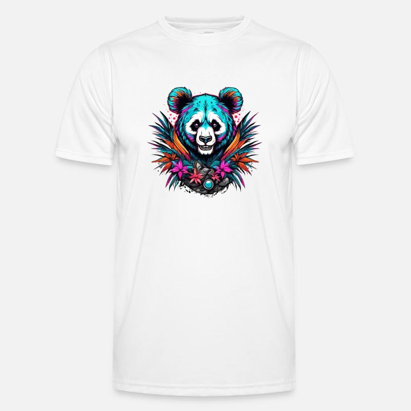 Tattoo / Tier / Kunst / cool / Comic / Panda Männer Funktions-T-Shirt