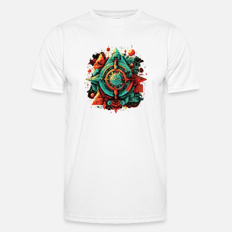 Beautiful Mathematical Architectural Construct - Men's Functional T-Shirt - white