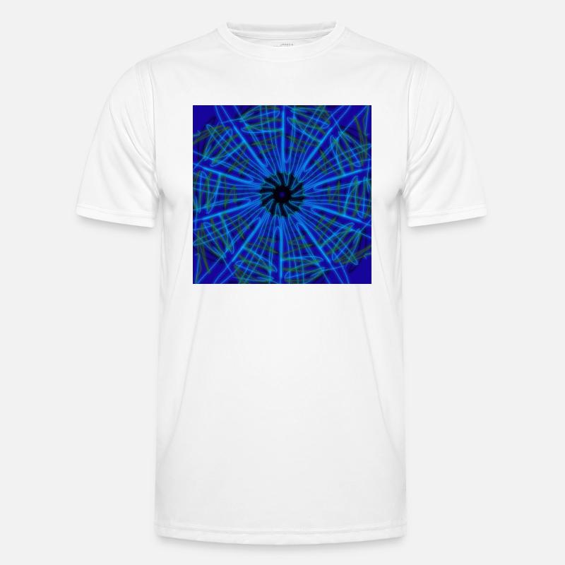 Blue abstract design Men's Functional T-Shirt