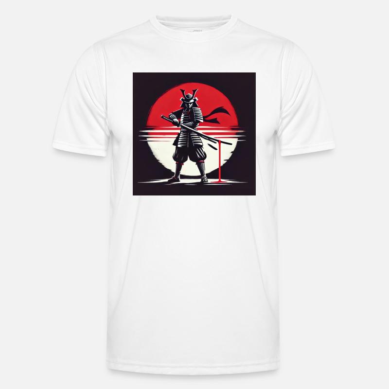 Mystical Samurai Männer Funktions-T-Shirt