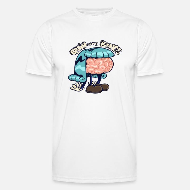 brain with bangs Men's Functional T-Shirt