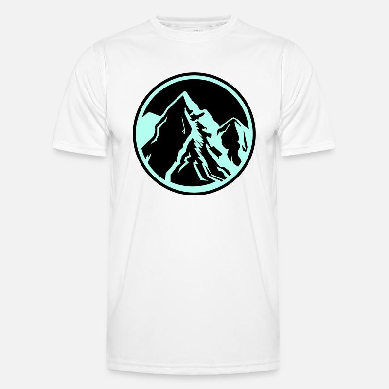 Mountains Mountains 1 - Men's Functional T-Shirt - white
