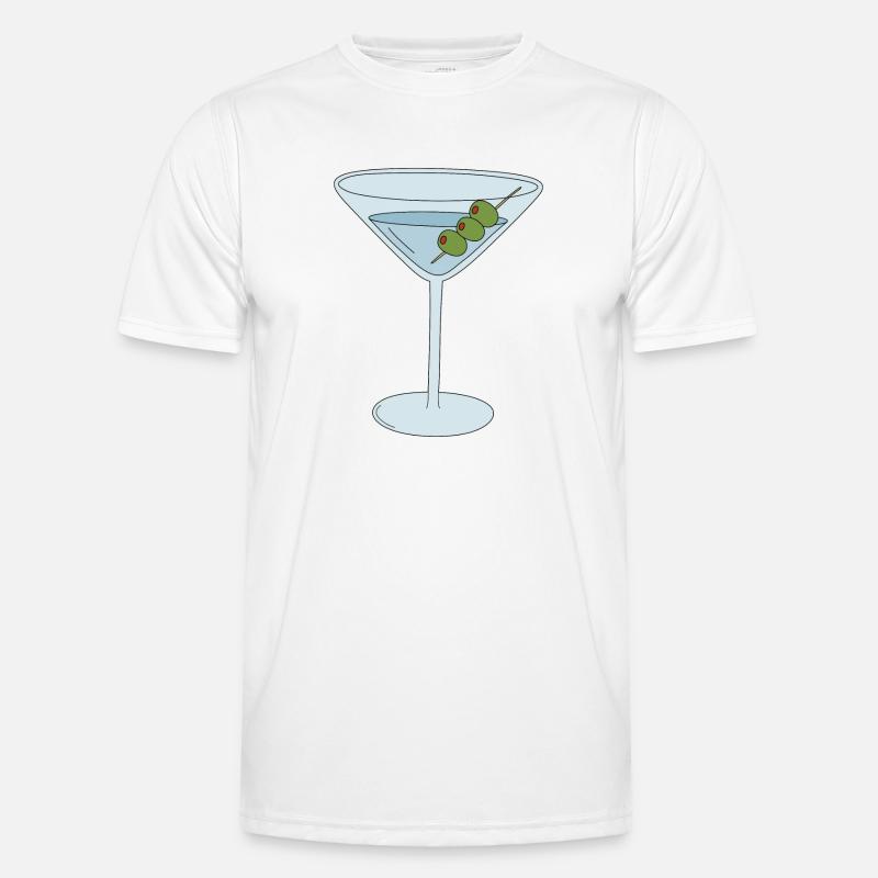 Martini mit Oliven Männer Funktions-T-Shirt