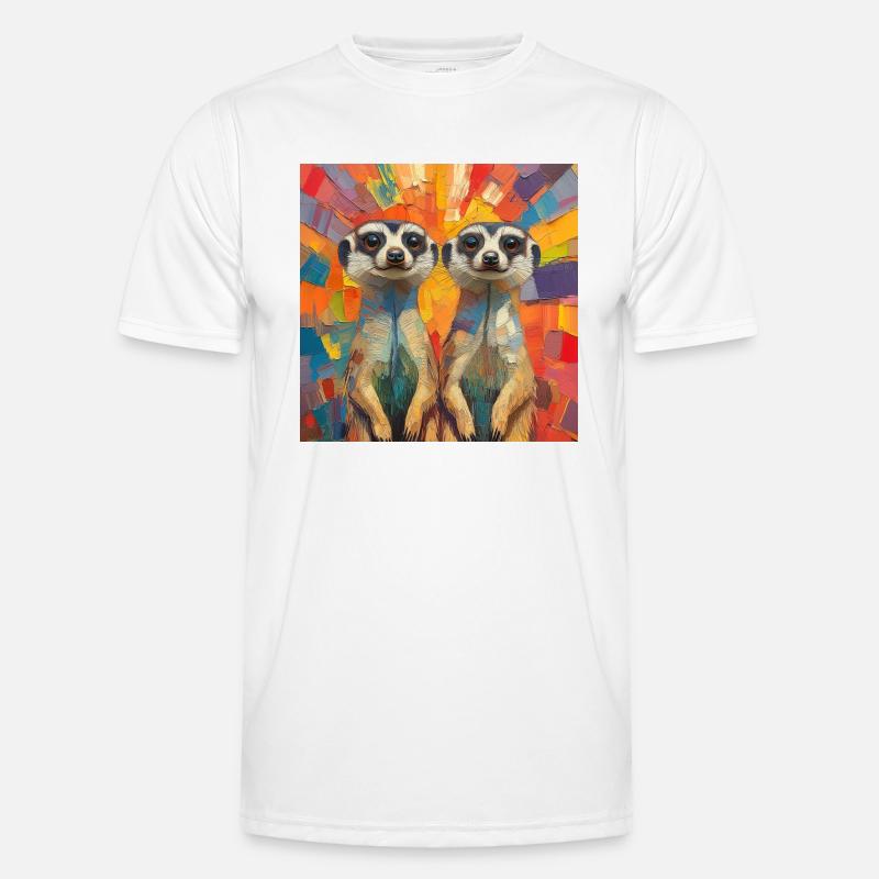 Erdmännchen Männer Funktions-T-Shirt