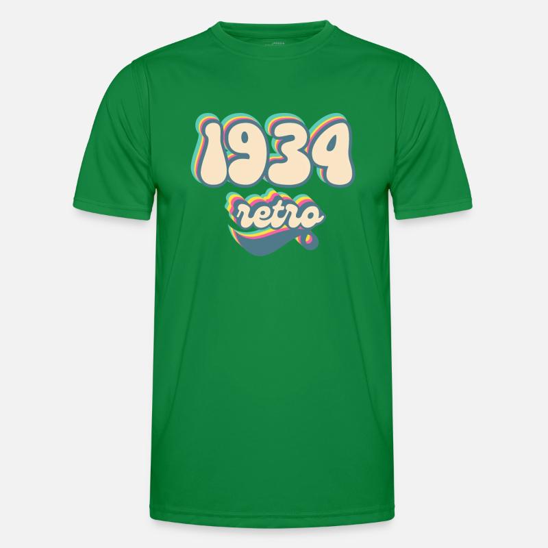 1934 Retro Geschenkidee Männer Funktions-T-Shirt