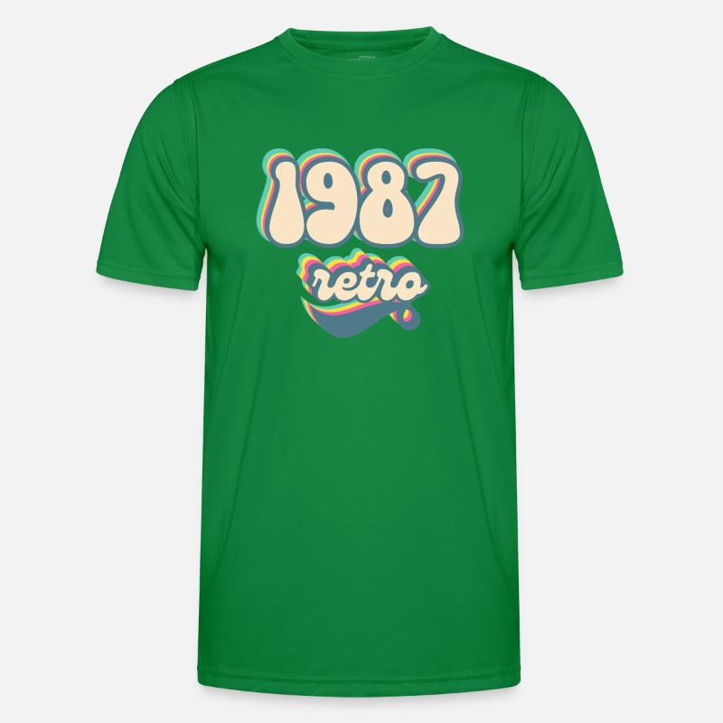 1987 Retro Geschenkidee Männer Funktions-T-Shirt