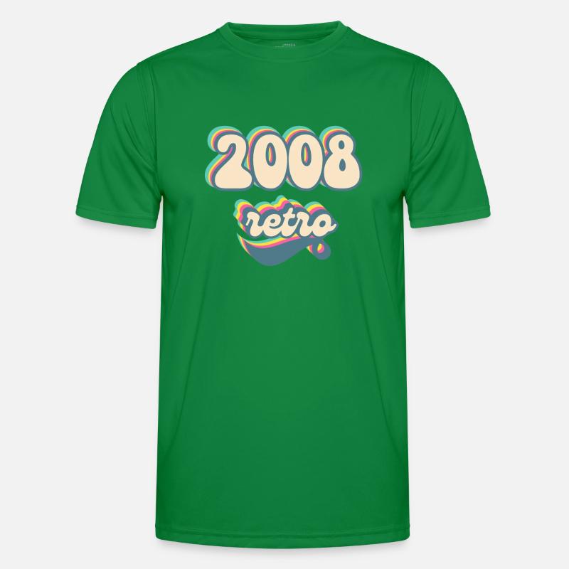 2008 Retro Gift Idea Men's Functional T-Shirt