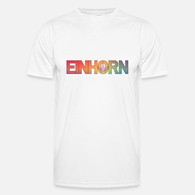Regenbogen-Einhorn-Magie Männer Funktions-T-Shirt