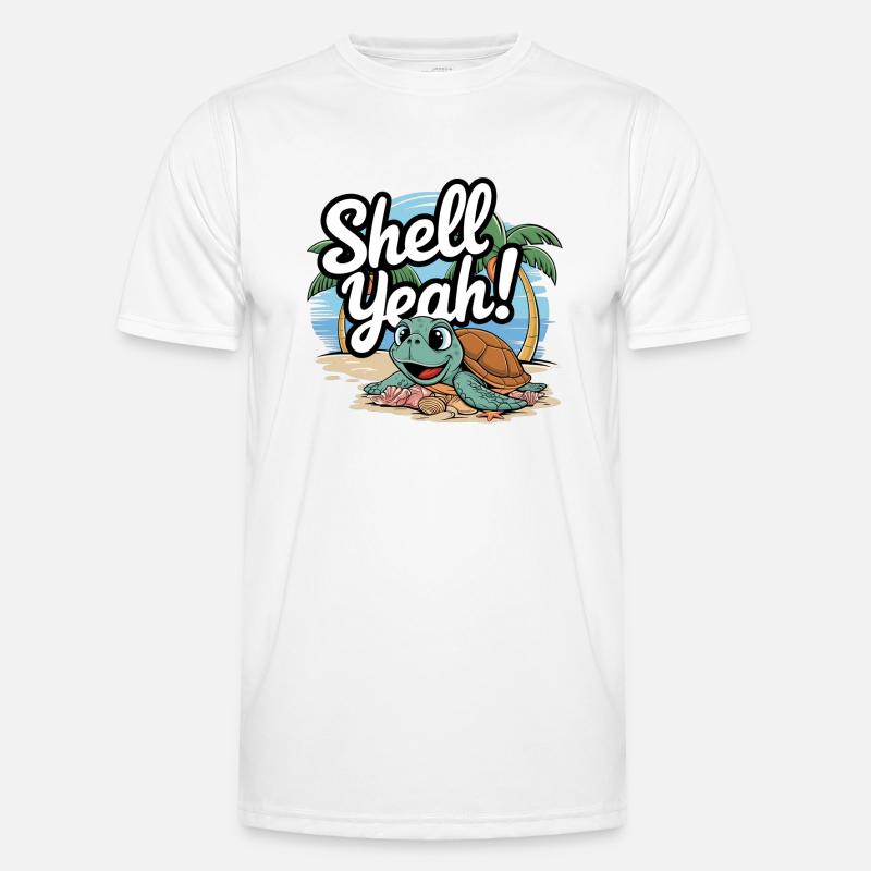 Shell Yeah Männer Funktions-T-Shirt