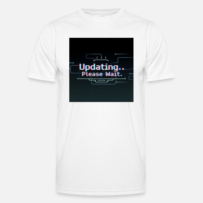 Glitch Update Loading Screen - Men's Functional T-Shirt - white