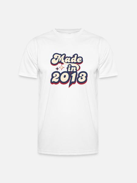 Made in 2013 retro - Men's Functional T-Shirt - white