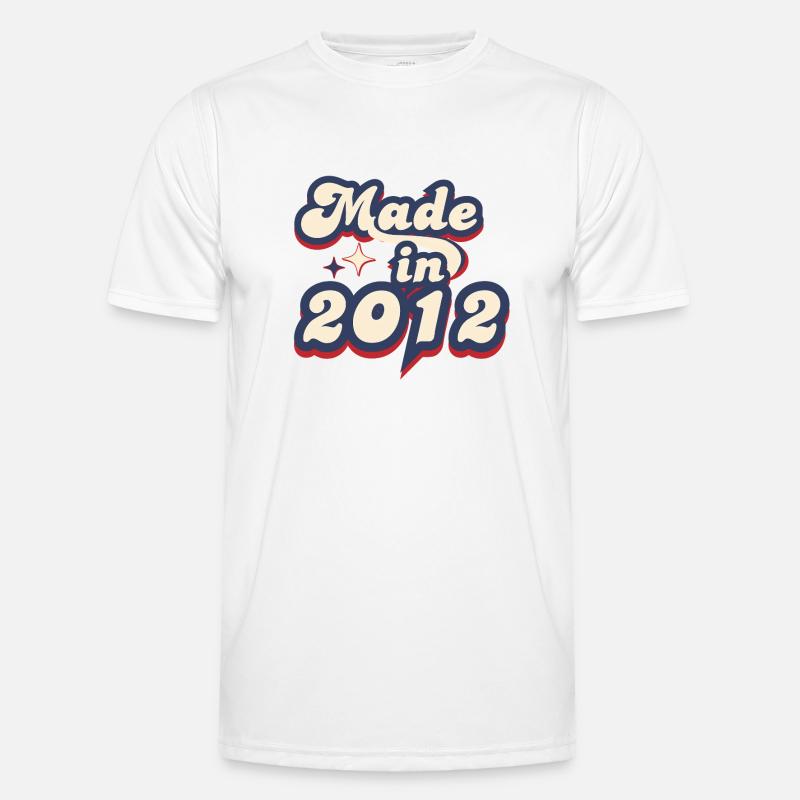 Made in 2012 retro - Men's Functional T-Shirt - white