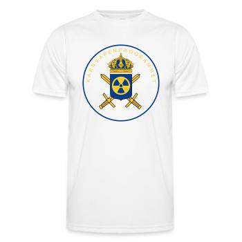 Le programme suédois d’armement nucléaire - T-shirt sport Homme - blanc - Devant - AI Model Male 178 dark (178cm)