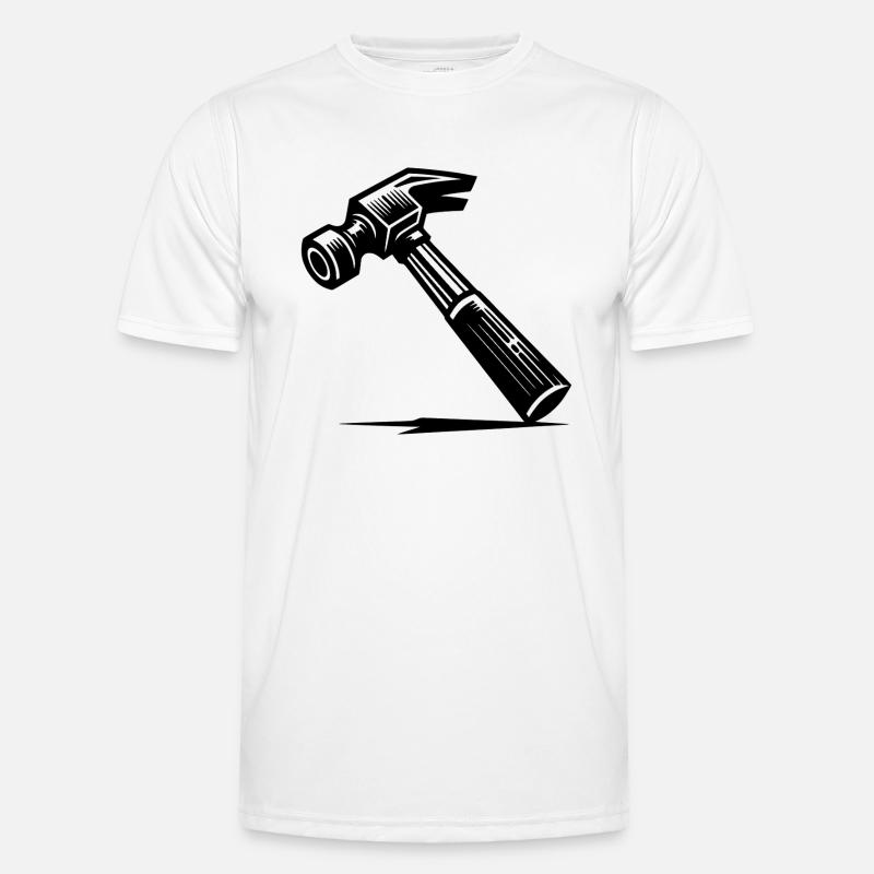 Creativity needs a carpenter's hammer - Men's Functional T-Shirt - white