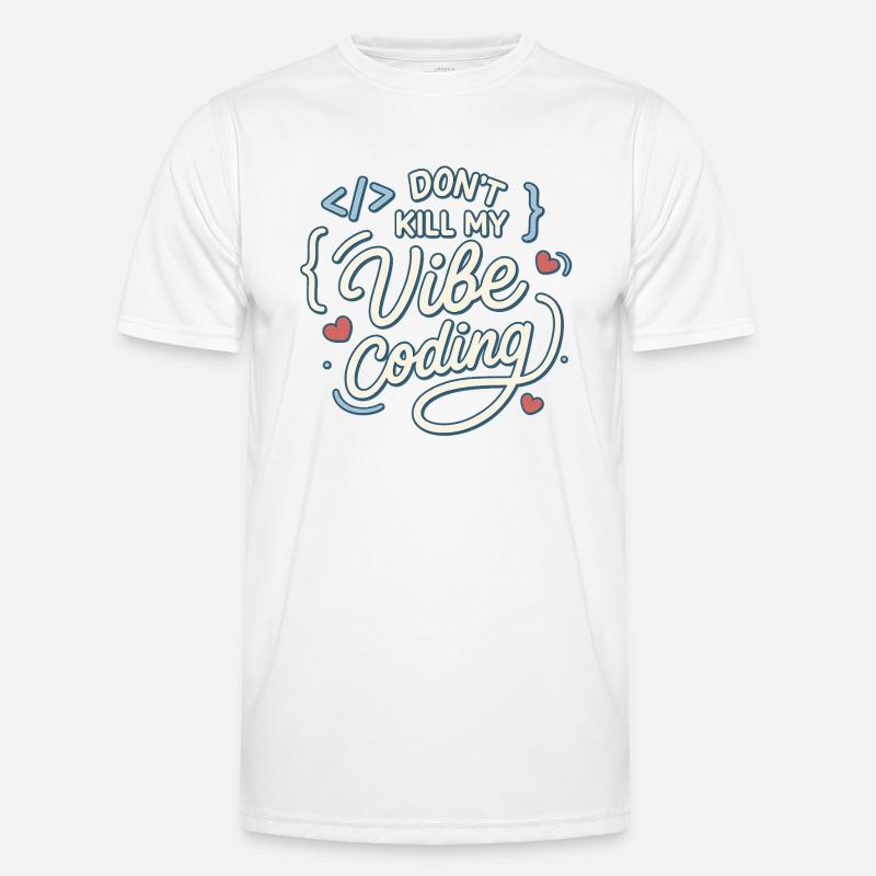 Vibe coding - Men's Functional T-Shirt - white