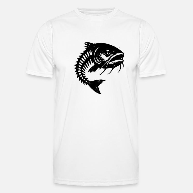 Fish bones with a bad mood Men's Functional T-Shirt