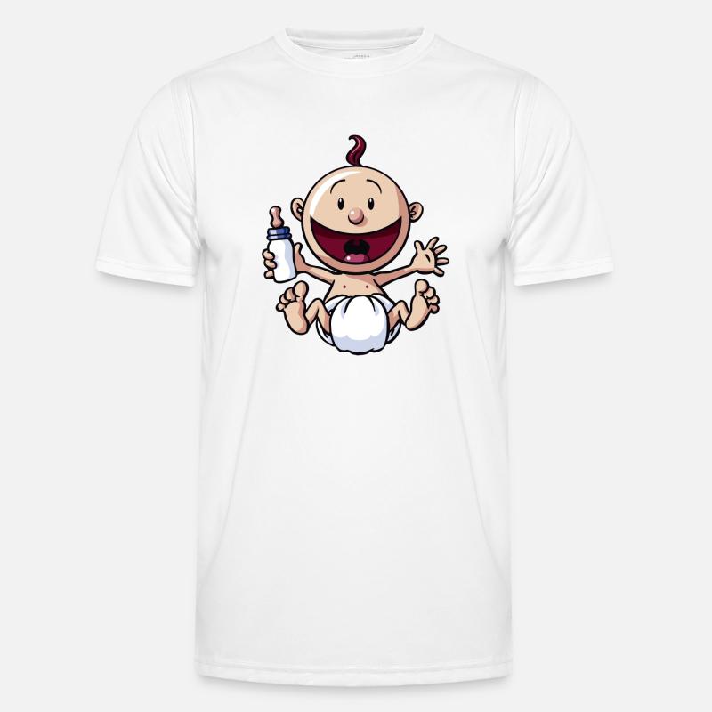 Le bébé rit. T-shirt sport Homme