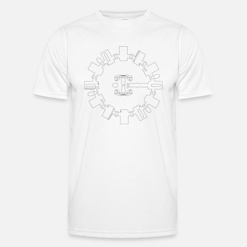 Interstellar_Endurance_w - Männer Funktions-T-Shirt - Weiß