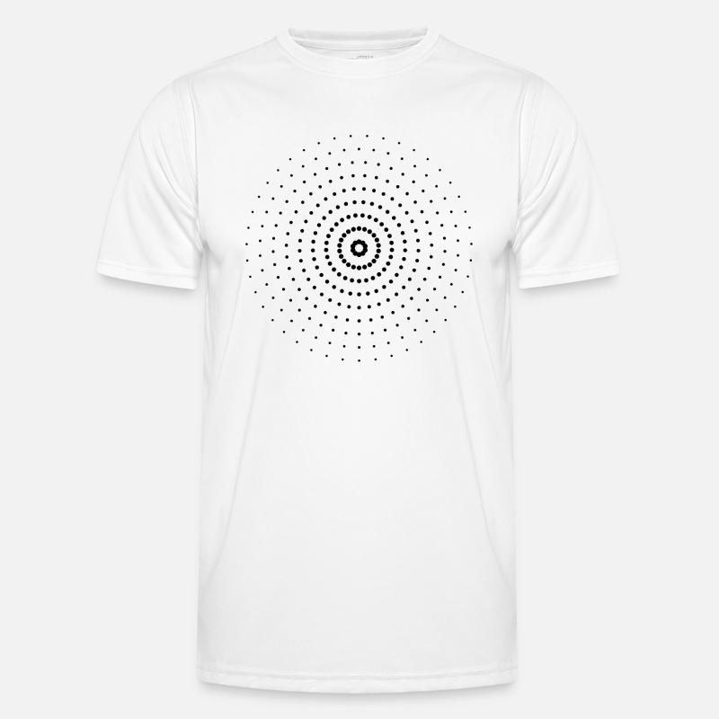 Blurry| Points | Black| gift idea - Men's Functional T-Shirt - white
