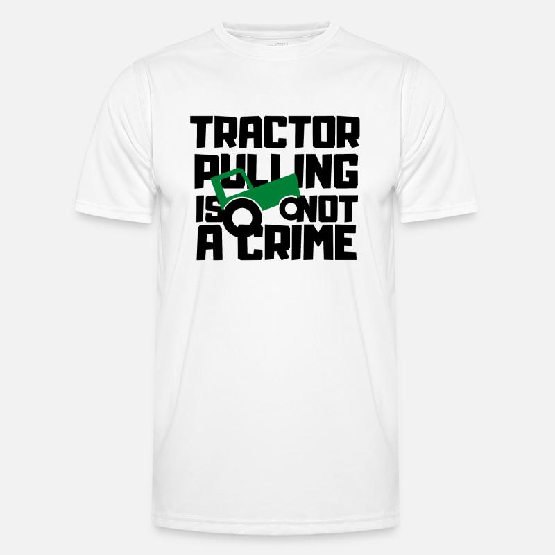 Tractor Trek Gift Tractor Pulling Tractor Men's Functional T-Shirt