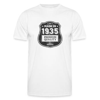 MADE IN 1935 - T-shirt sport Homme - blanc - Devant - AI Model Male 178 dark (178cm)