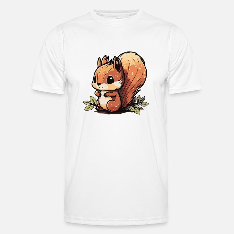 Eichhoernchen Écureuil Comique Mignon Kawaii 5 T-shirt sport Homme