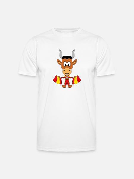 TORERO - STIER - SPANIEN - TIER - Männer Funktions-T-Shirt - Weiß