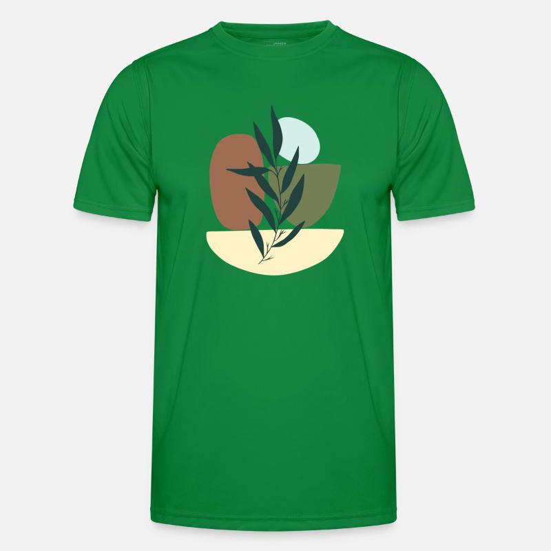 Minimalistic Boho Style Männer Funktions-T-Shirt