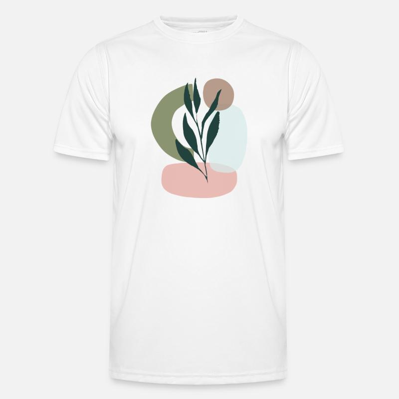 Minimalistic Boho Style - Männer Funktions-T-Shirt - Weiß