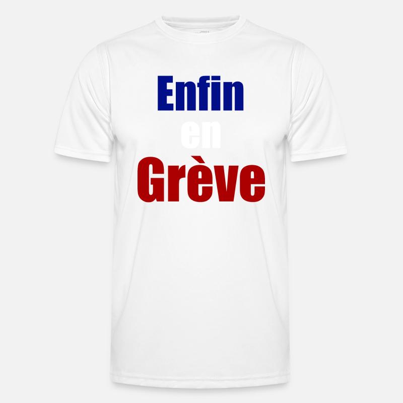 Enfin en grève T-shirt sport Homme