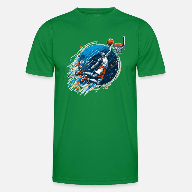 Basketball Dunking Gift Men's Functional T-Shirt