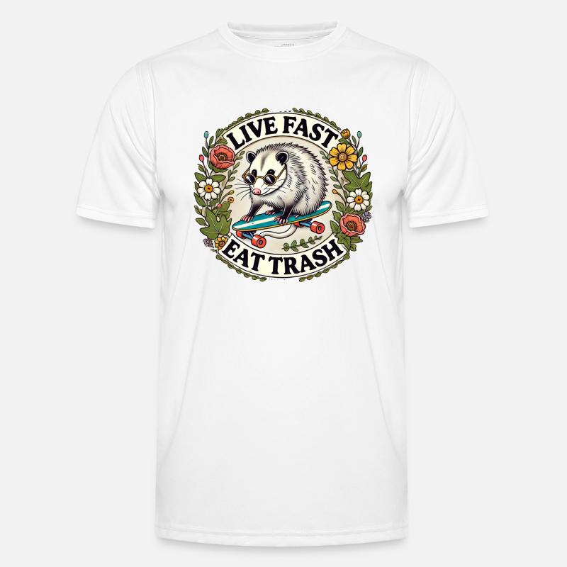 Trash Possum essen Männer Funktions-T-Shirt