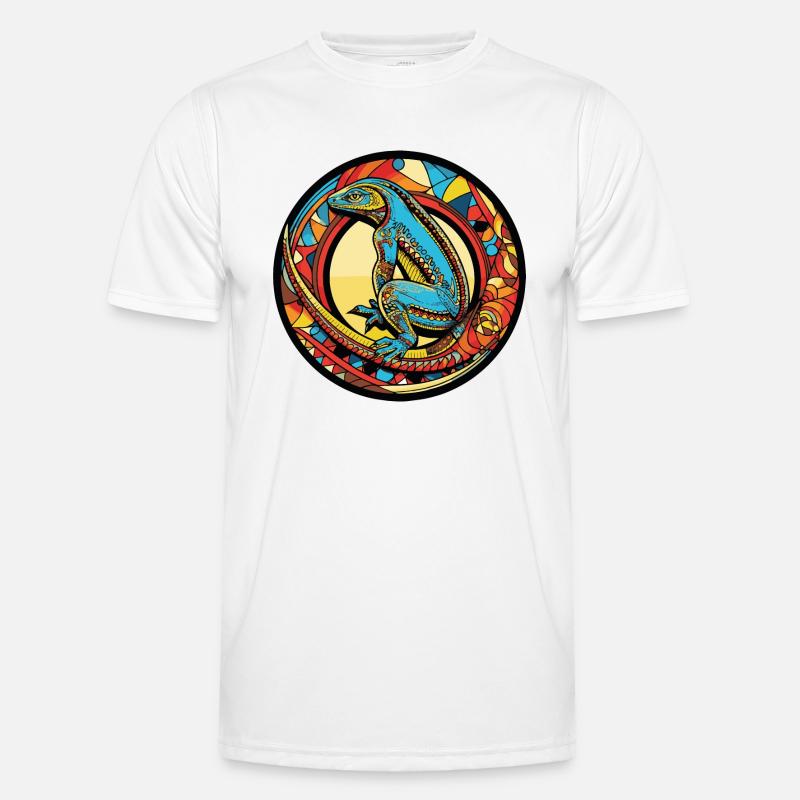 Lizard Comic - Men's Functional T-Shirt - white