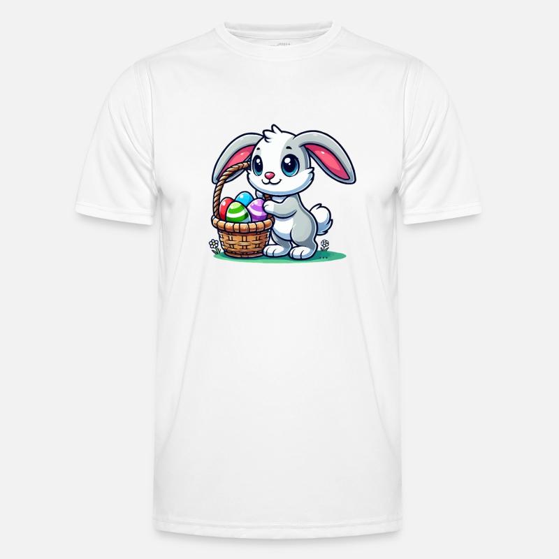 Bunny Easter Bunny - Men's Functional T-Shirt - white
