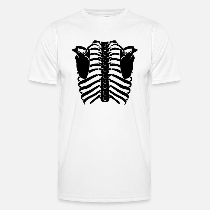 Ribcage (Back side) - Men's Functional T-Shirt - white