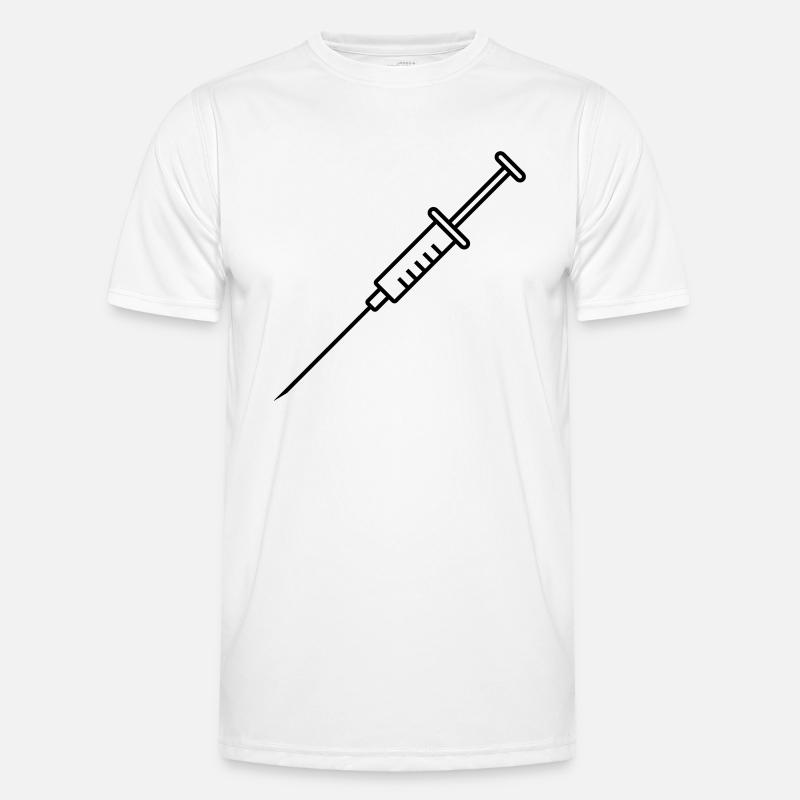 Spritze / Syringe / Seringue / Jeringa / Siringa Männer Funktions-T-Shirt