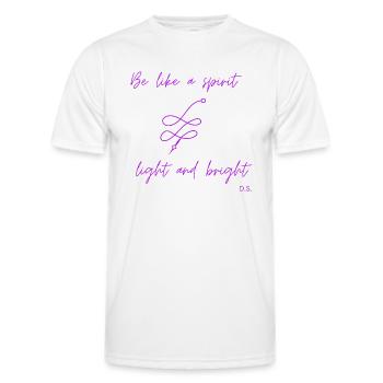 Soyez comme un - T-shirt sport Homme - blanc - Devant - AI Model Male 178 dark (178cm)