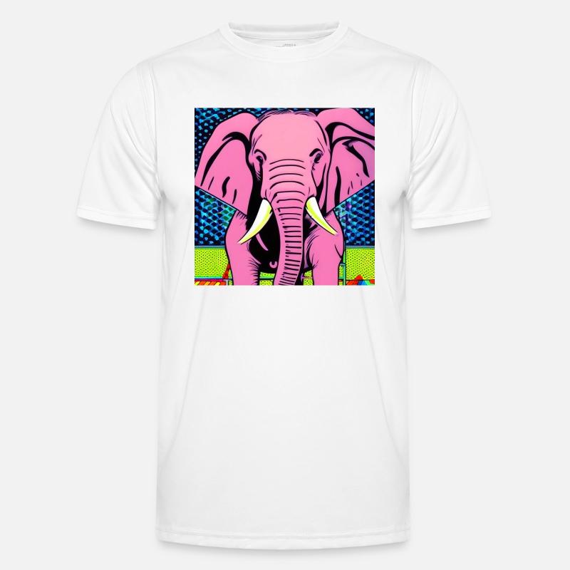 help_for_elephants_08 Männer Funktions-T-Shirt