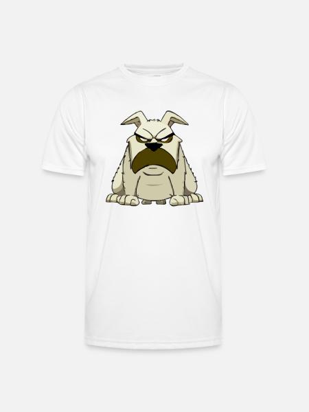 Xilo the grumpy dog - Men's Functional T-Shirt - white