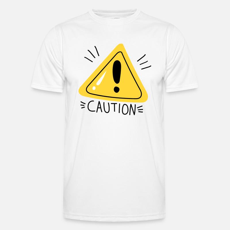 Attention Note Sign Sketch Exclamation Mark Men's Functional T-Shirt
