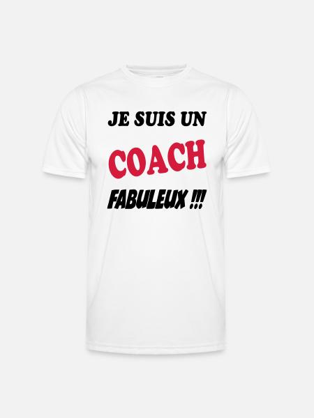 Coach - T-shirt sport Homme - blanc