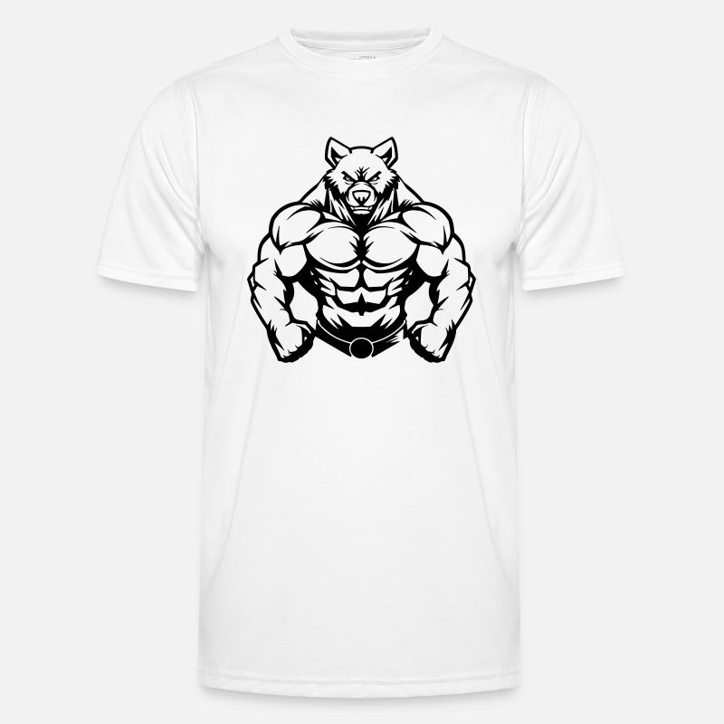 Bear Comic - Men's Functional T-Shirt - white